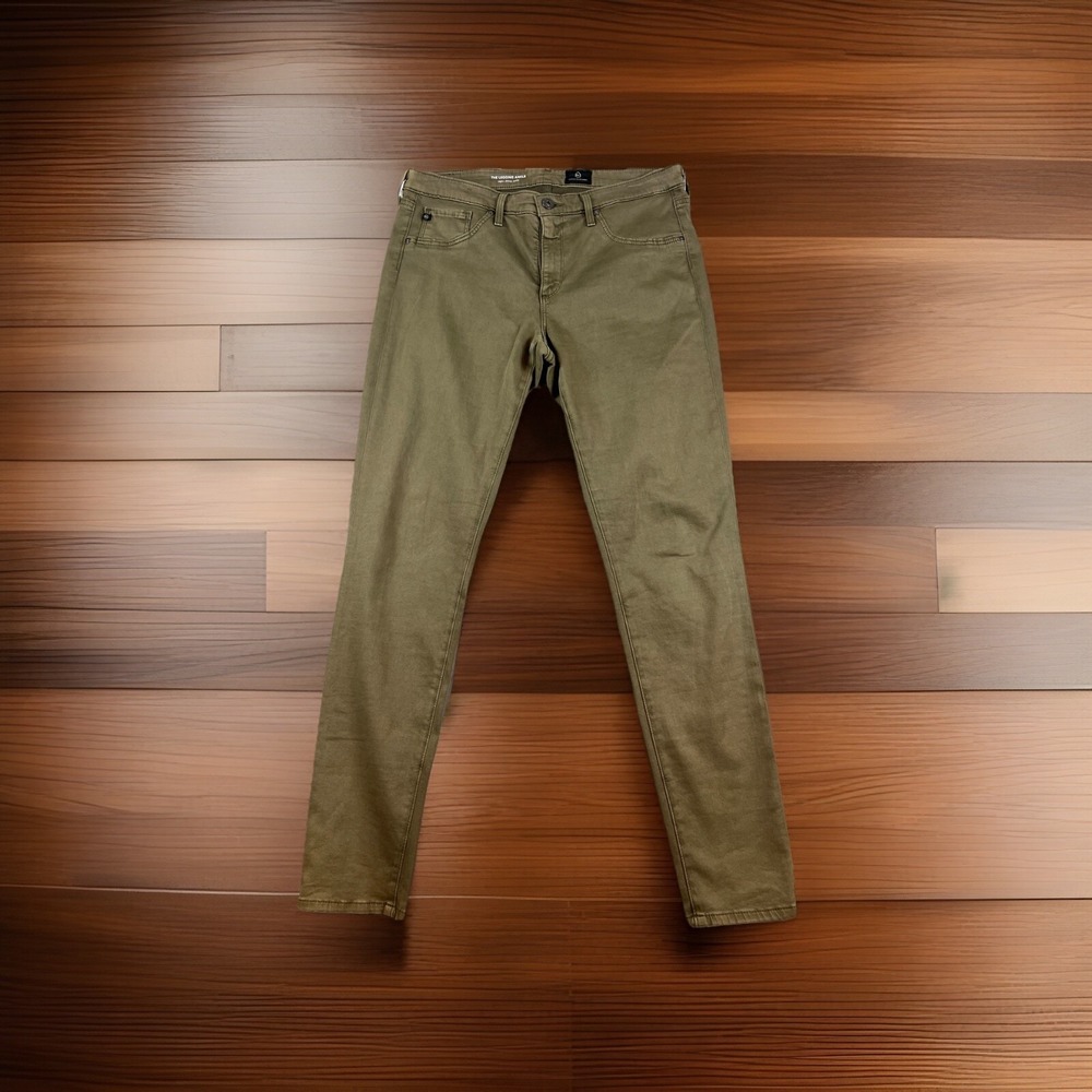 AG Adriano Goldschmied Legging Ankle Super Skinny Jean Womens Sz 30R Olive Green